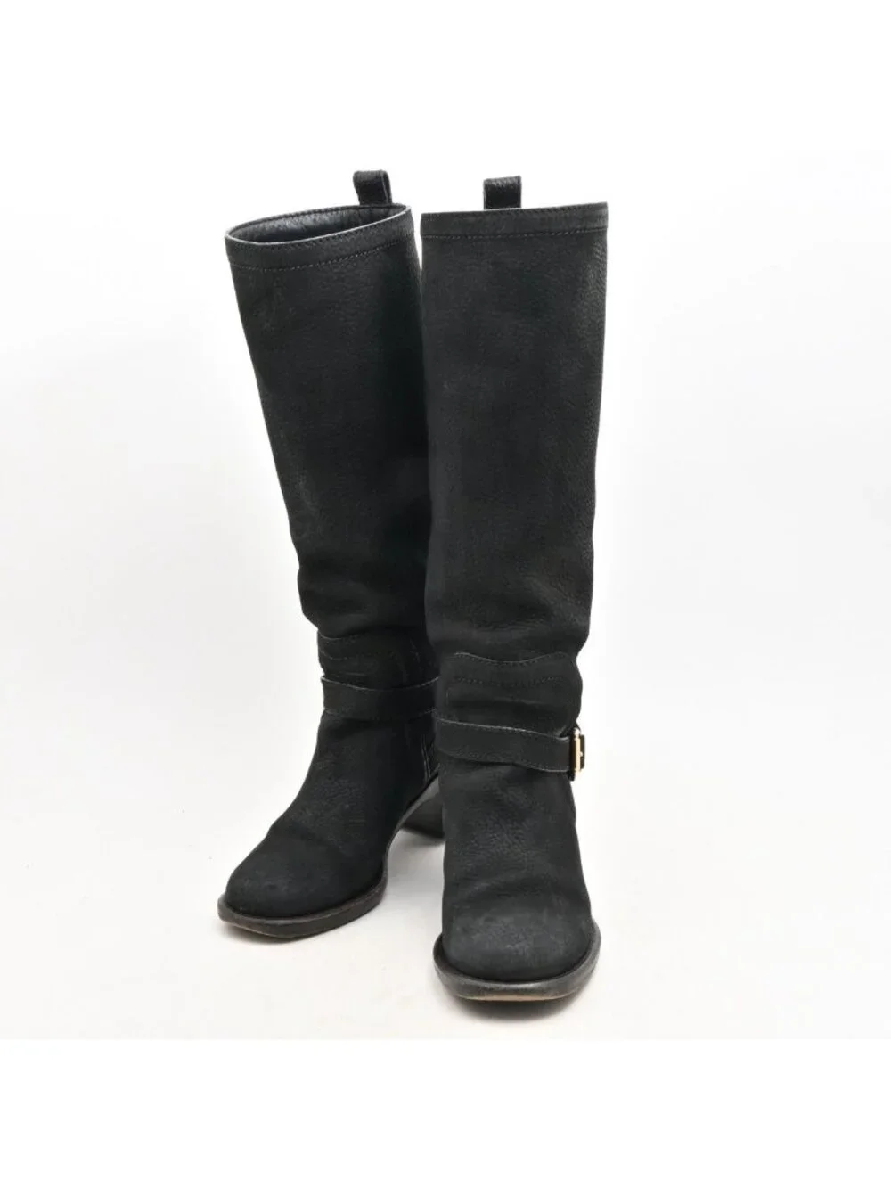 Louis Vuitton Long Boots Black Leather